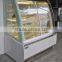 Refrigerating Showcase for Displaying Cakes With Arc Glass (open Door in the Front)