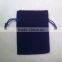 custom plain drawstring velvet makeup bag wholesale