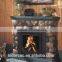 YN-020 indoor antique metal wood burning fireplace