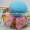 Professional manufacturer competitive children's paper crochet straw hat