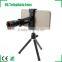 Universal 8x Zoom Phone Lens Optical Digital Camera Telescope Monocular with Adjusted Clip Holder and tripod For iPhone 4S 5 5