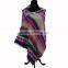 Latest Poncho With tassel Scarf Shawl blanket Poncho Scarve Wrap knitted poncho