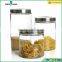 750/1200ml empty large glass storage jar mason jar with lid