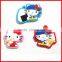 Multi-color PVC metal keychain ring,best popular key ring