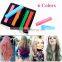 Wholesale 6color temporary hair color dye chalk hair chalk pen pink blue red hair color dye green