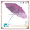 romantic pink flower rain 3D transparent umbrella