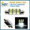 High Quality Festoon 42mm 1042 DC12-16V SMD 12pcs 5630 led bulb color light Auto Parts