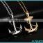 Wholesae 18 K Gold Plated Silver Jewelry 925 Sterling Silver Anchor Pendant