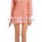 Latest V neck design beach cover up women summer dress crochet dress