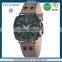FS FLOWER - European Schweiz Style Watch Fashion Men Chronograph Watch Cowhide Leather Strap