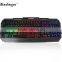 Factory cheaper USB wired Seven color backlit gaming keyboard