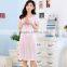 Summer is Pure and Fresh and Transparent Silk Condole Belt Nightgown