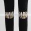 F5W31071 Black Skinny Fitness Leggins for Women