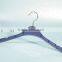 Superior Quatity White Men Plastic Coating Hangers With Anti-slip