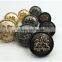 Black zinc alloy customized logo zipper slider
