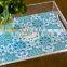 factory wholesale custom clear acrylic tray with insert