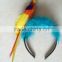feather parrot headband