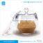 Acrylic Plastic Salt Sugar Pepper pot set with spoon