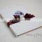 Handmade wedding guestbook with lace hardcover
