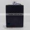 6 oz Leather Surface Stainless Steel Hip Flask With Cigarette Box
