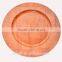 China Wholesale Red Wooden Woven Dessert Plate