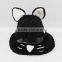 Fashionable design cartoon custom kidz knitted beanie winter hat with scarf