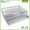Wholesale 3 tier power coating sliver metal mesh office desk tidies
