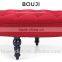 red fabric ottoman living room round sofa furniture OC7029