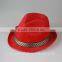 2016 popular hot sell cheap polyester homburg hat factory directly selling wholesale