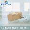 Modern cheap cube wooden LED digital alarm clcok for home decoration