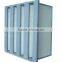 Plastic Frame Mini Pleat PP Media Compact V Bank Air Compressor Filter F8 EN779