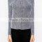 OEM Service Vertical Stripe Sweater Round Neck Long Sleeves Women Hoody Sweater