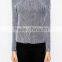 High fashion design wool ribbed pullover cashmere sweater pullover