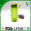 Food grade clear empty cylinder water PCTG 400ml plastic bottle