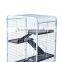 Pawhut 52" 6 Level White Indoor Small Animal Cage Hutch