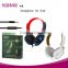 KOMC New Design Fashion HD High quality stereo earphone with MIC mobile phone headset colorful music headphone U-1