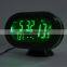 LED Lighted Digital Car Clock Thermometer Auto Dual Temperature Gauge Voltmeter Voltage Tester DC 12-24V