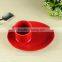 2017 chinese suppliers novelty design ceramic red cup and saucer