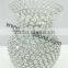 diagonal stripe design crystal tealight candle holders