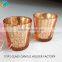 Cute decorative glass candle containers beautiful red glass jar candle for home decoration