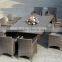 Garden used 10 seater rattan furniture PE wicker table and chairs set for party