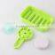 Vacuum suction cup kitchen and bathroom plastic single layer shelf/holder/soap frame