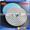 3" 100# diamond polishing pads hook and loop flexible marble granite concrete stone wet dry grinding floor disc