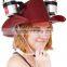 Cowboy Drinking Hat Beer / Soda, Burgundy - Football Games, Parties, Holidays