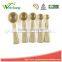 WCJ502 Kitchen Classic Plastic Color Decorative Measuring Spoons Set, Set of 5