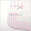 Kearing Metric Vary Form Curves flexible plastic garment ruler with protractor for fashion design # 6404