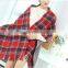 western european style fringe plaid check knitting patterns capes women knitted cape