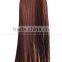 2016 Women New Organ Pleated Glossy Satin Designer Long Skirt