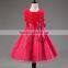 C5#Kids Infant Girls Flower Petals Dress Children Toddler Elegant Dress Pageant Wedding Formal Party Dress