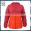 Women's warm jacket long style zipper for down jacket